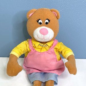 Amscan Adorable‎ Cat Kitty Woman In Pink Apron 10" Plush Stuffed Animal Toy